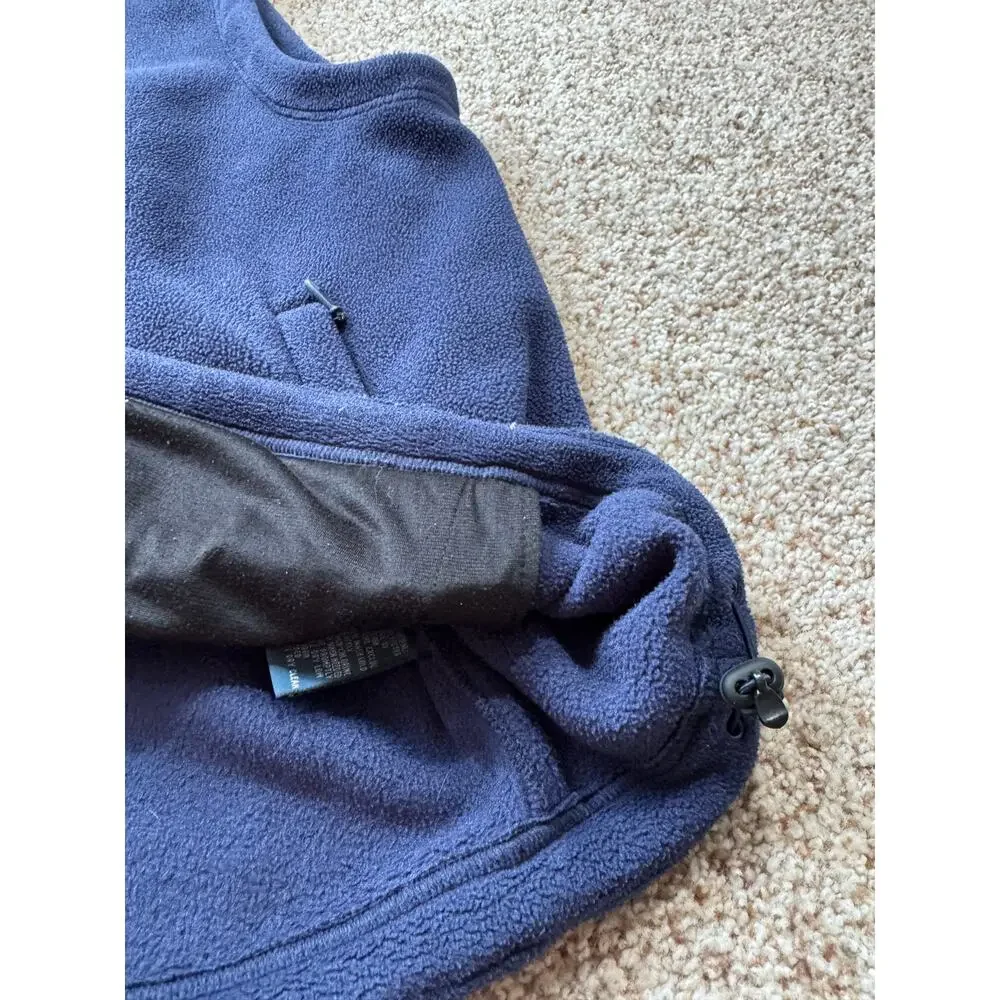 Polo Ralph Lauren Fleece Vest Mens XXL Navy Blue Green Trim Full Zip Gorpcore